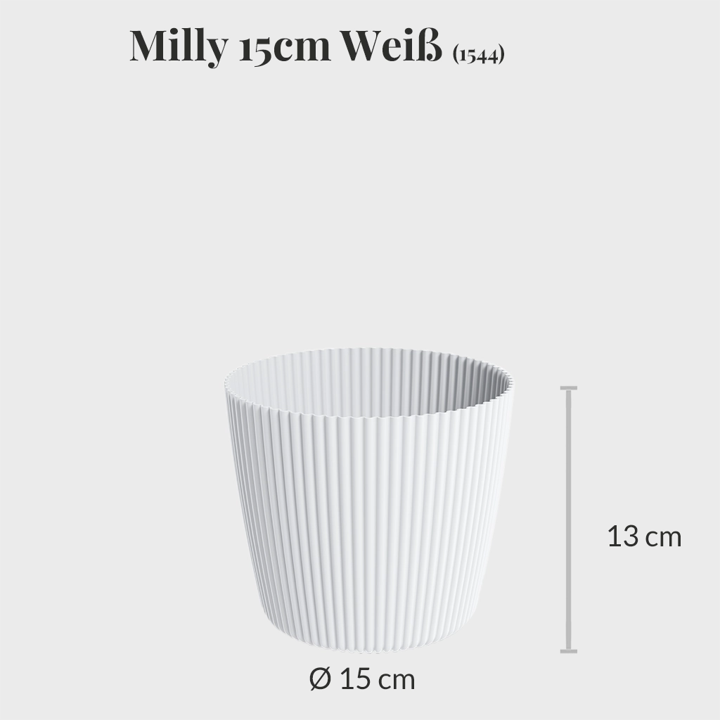 2er Übertopfset 2S Milly Weiß-Antharzit