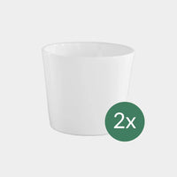 2er Übertopfset 2M Weiß