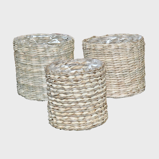 3er Set Seegraskorb Mica 10cm