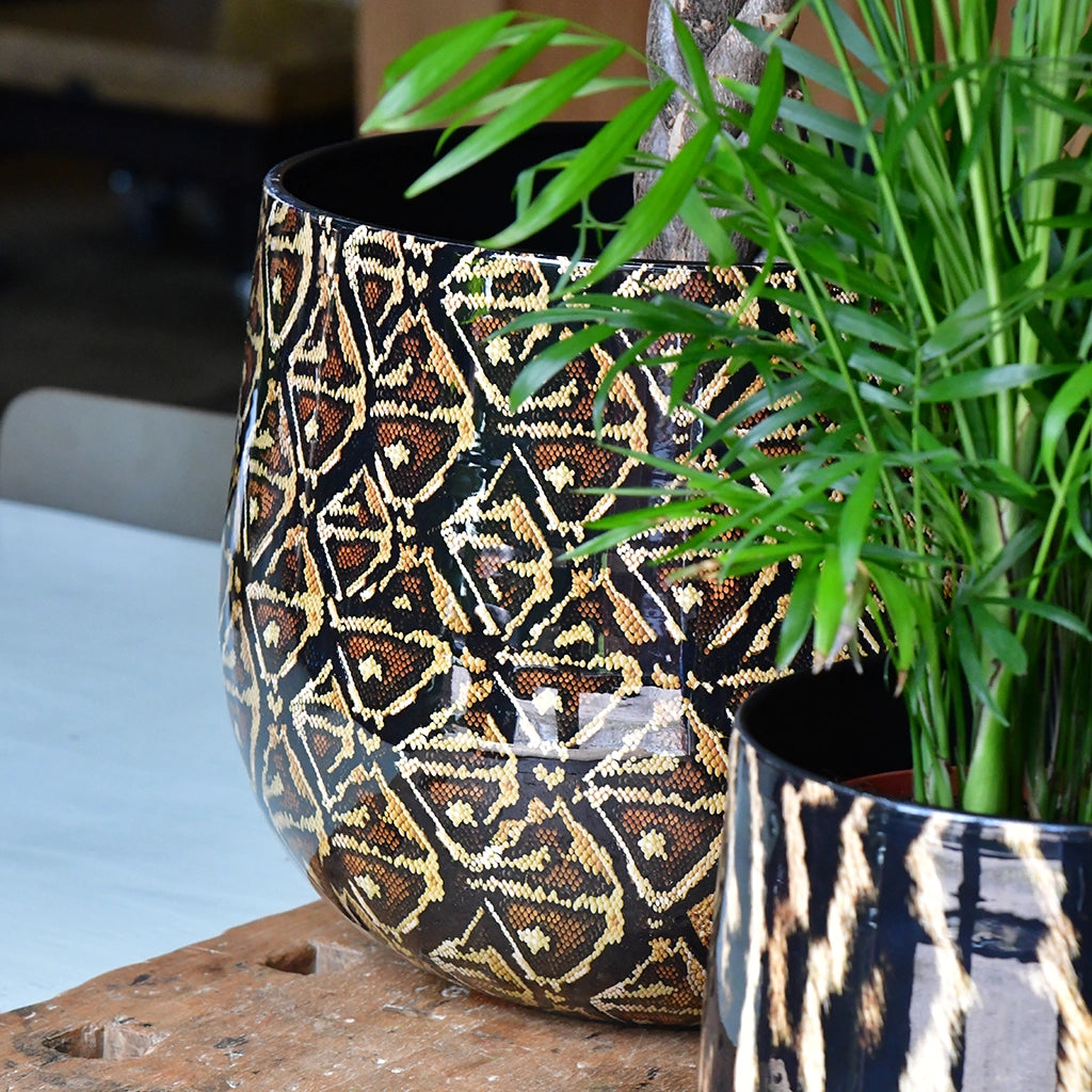 Animalprint Metalltopf 25cm