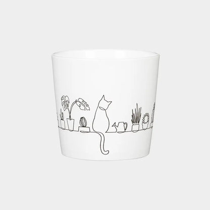 Catview Keramiktopf Weiß 13cm