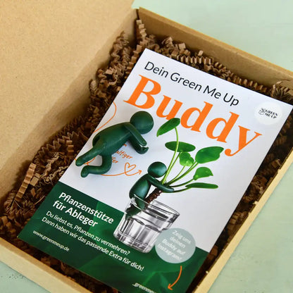 Green Me Up Buddy Pflanzenstütze für Ableger Verpackung mit Flyer