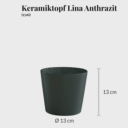 4er Übertopfset 2L 1M 1S Anthrazit