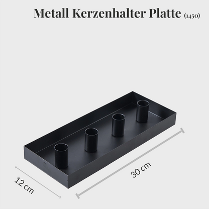 Adventskranz Modern mit Metallschale und Floristendeko