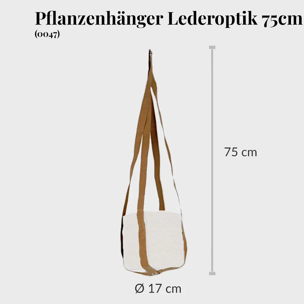 Stabiler Pflanzenhänger aus Papier 75cm